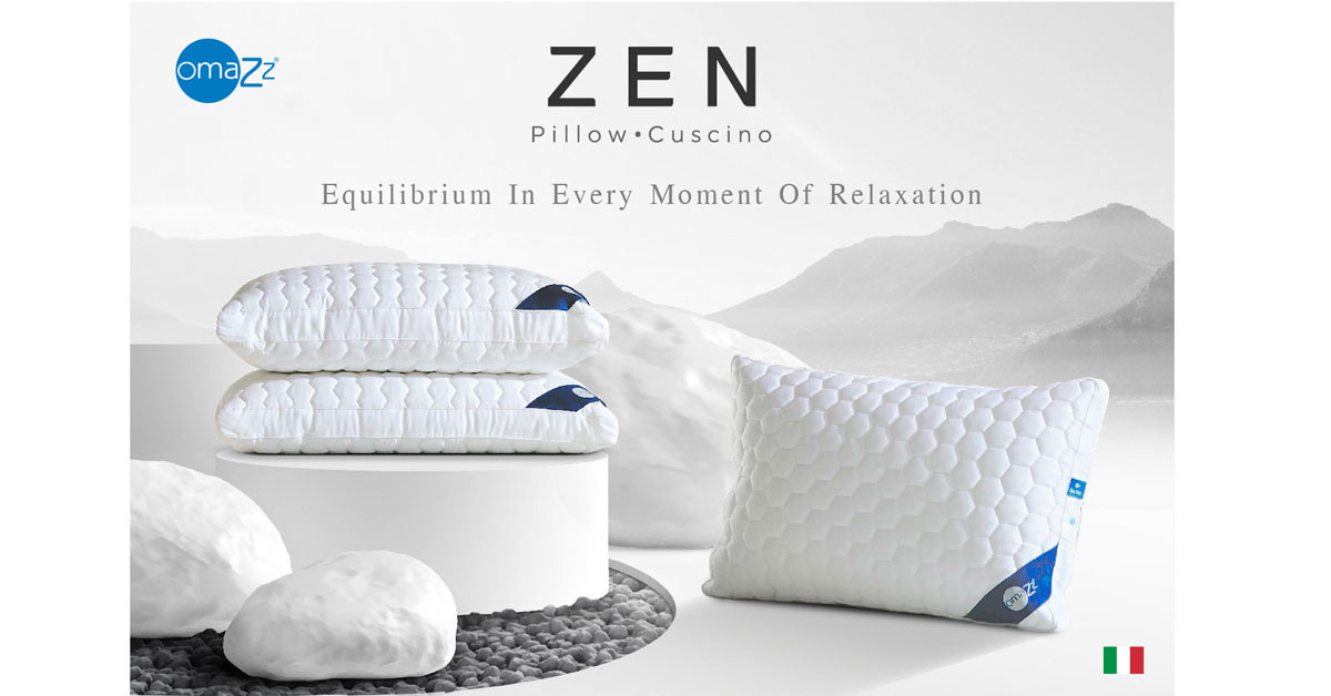 Omazz Zen Pillow กับดีไซน์สุดหรูและการนอนที่แสนสบาย